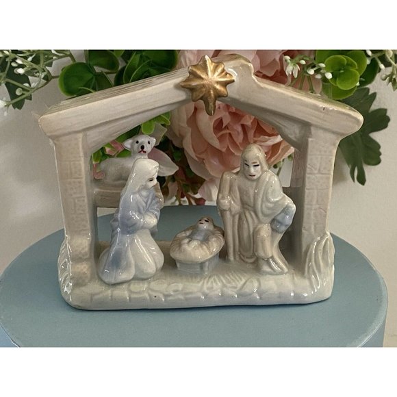 Vtg Ceramic Porcelain Nativity Jesus‎ Mary Joseph - Picture 9 of 12